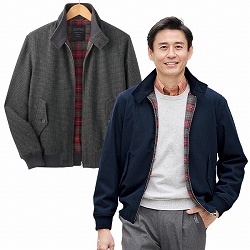 ウール混あったかスイングトップブルゾン