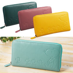 スヌーピー スマホが入る多機能財布