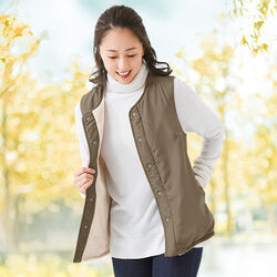 ふわふわリバーシブルベスト