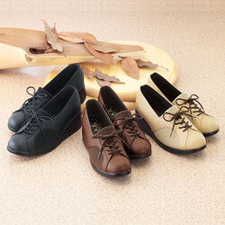 オーストリッチ型押し楽々ストレッチシューズ