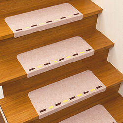 おくだけ吸着蓄光階段マット15枚組