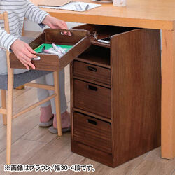 桐の軽量トレイワゴン