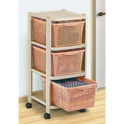 キャスター付クローゼットラック