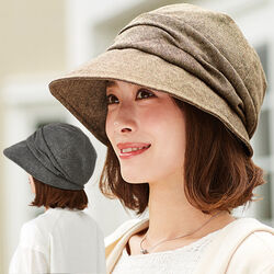 小顔魅せ耳まですっぽり帽子
