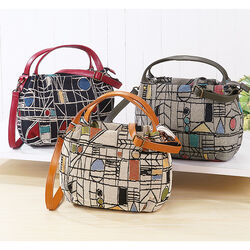 ラビリンスジャカード手提げ