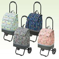 シャルミス ネコ柄引っ掛けられるショッピングカート