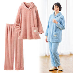 ケーブル柄ふわもこパジャマ