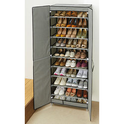 組み立て簡単10段シューズラック