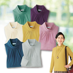 デザイン衿プルオーバー