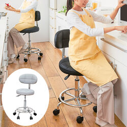 キャスター付昇降式バックレストマルチチェア