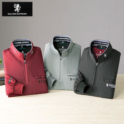 サルーン・エクスプレス シャドーストライプシャツ 3色組