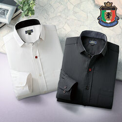 フランコ・コレツィオーニ 選べる襟タイプドレスシャツ2色組