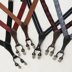 ジョージ・ガルシア 本革サスペンダー