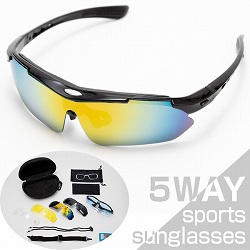 5WAYスポーツサングラス