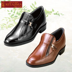 北嶋製靴工業所 5cmアップカンガルー革モカスリッポン