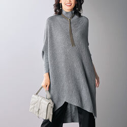 変わり編みニットチュニック