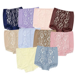 お腹美人シェイプレースパンツ10色組