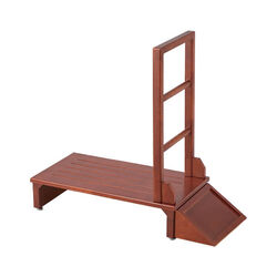 天然木手すり付玄関台