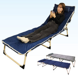 4段階リクライニング折り畳みベッド