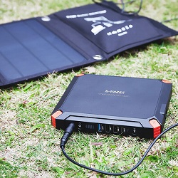ソーラーパネル＋ポータブル電源セット