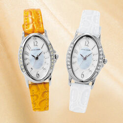 ピエール・カルダン 牛革ベルトソーラー時計