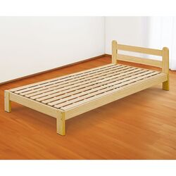 ヘッドボード付竹すのこベッド