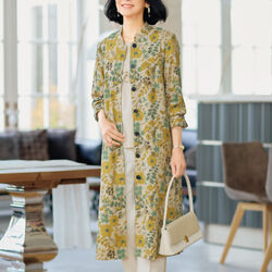 フラワー柄ワンピースジャケット