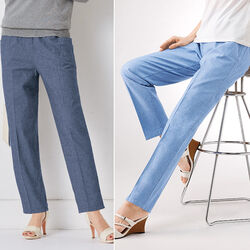 備後産デニムイージーパンツ2色組