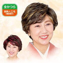 華麗なメッシュのフルウィッグ