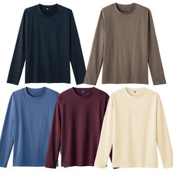 インド綿100％吸湿発熱Tシャツ