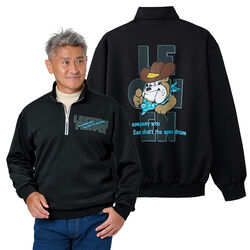 ルシアン・フェロス 背面キャラクターデザインジップトレーナー