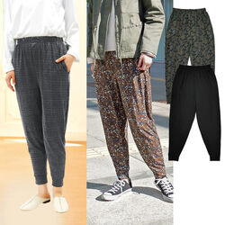 うちそと微起毛ゆったりジョガーパンツ