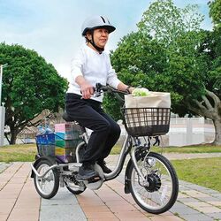 ノーパンク電動アシスト三輪自転車