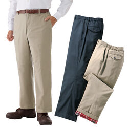 ポール・ミラー はっ水加工裏フリースチノパンツ2色組