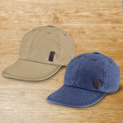 折りたためるオールシーズンデニム調キャップ