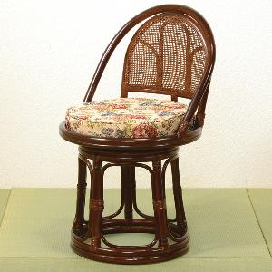 籐回転座椅子