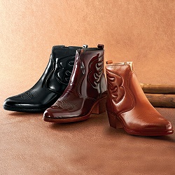 日本製 撥水ウエスタンブーツ