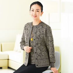 花柄ジャガードアンサンブル