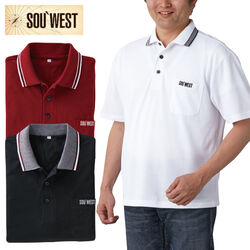 サー・ウエスト 鹿の子半袖ポロシャツ