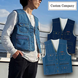 カスタムカンパニー ボア付デニムベスト 2色組＜M＞