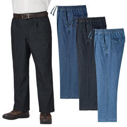 ストレッチデニムイージーパンツ