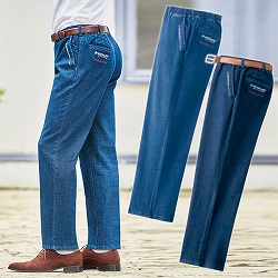 ダンロップ・リファインド デニムイージーパンツ 2色組