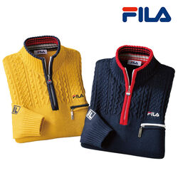 フィラ 編地切替アクティブセーター2色組