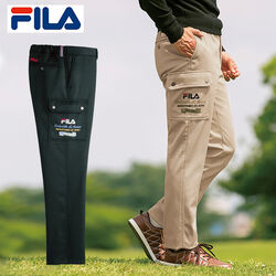 フィラ 裏フリース暖か楽らくカーゴパンツ2色組