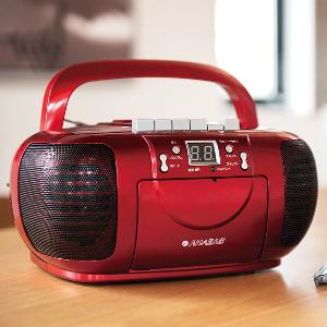 簡単操作CDラジカセ