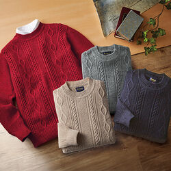 キンロック 英国羊毛使用国産クルーネックセーター