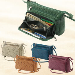 オースト型押しお財布機能付バッグ