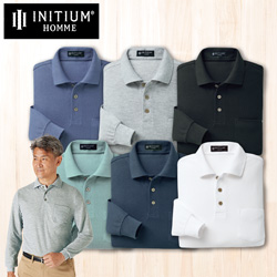 インチューム オム オールシーズン長袖ポロシャツ