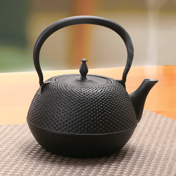 南部鉄器 鉄瓶「丸南部アラレ」