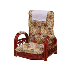 籐リクライニング回転座椅子